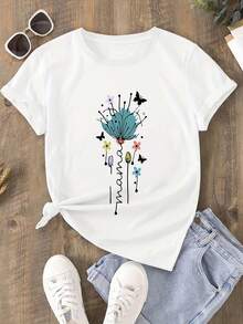 Women T-Shirts - [White] - View 3