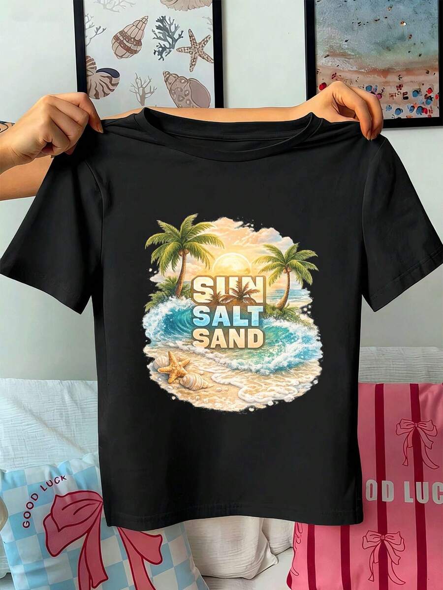 Women T-Shirts - Black - View 1
