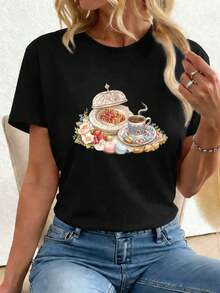 Women T-Shirts - Black - View 1