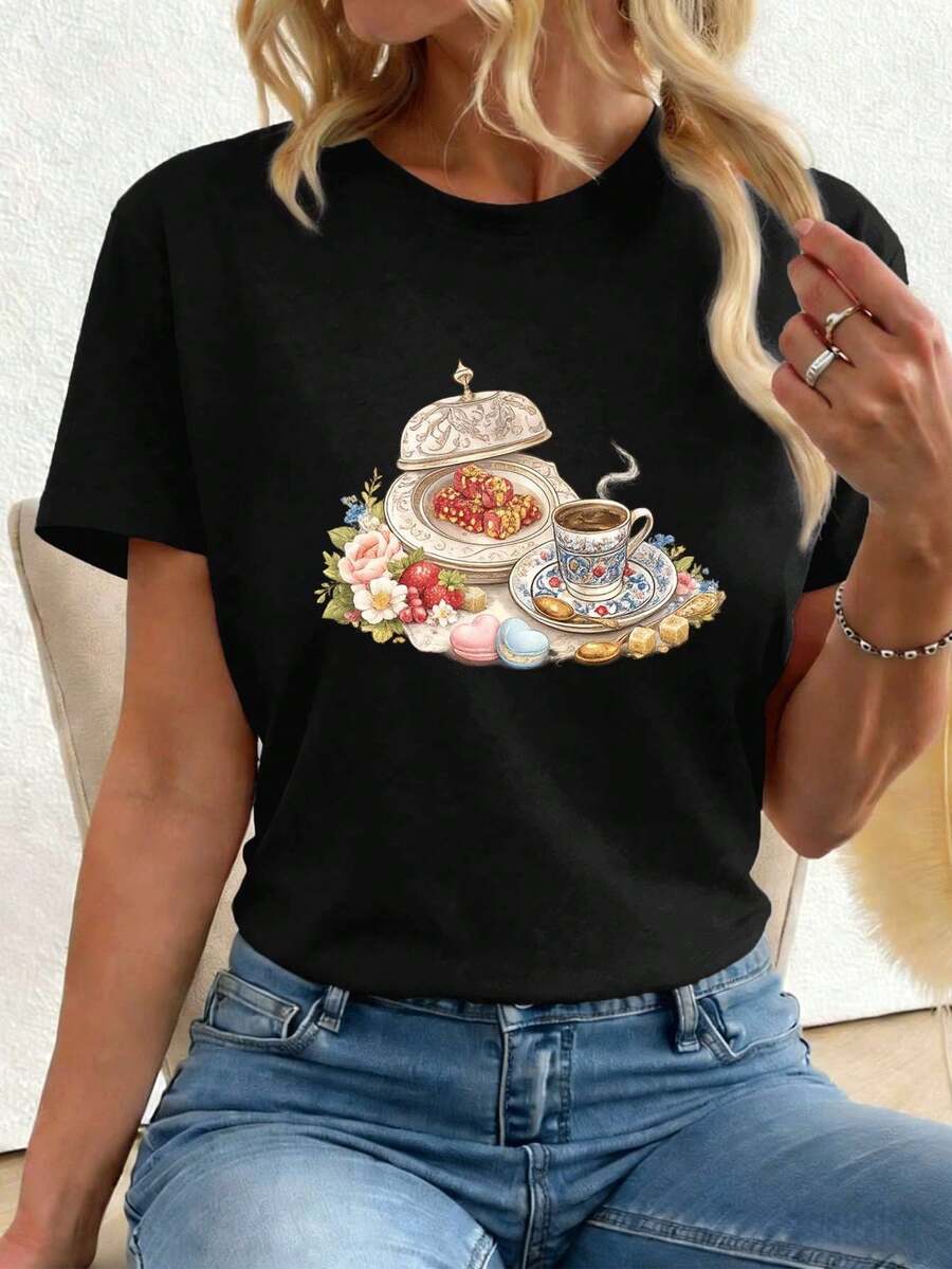 Women T-Shirts - Black - View 1