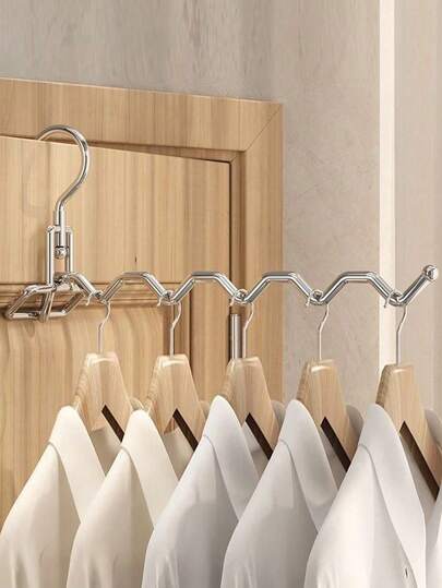 Tendedero de ropa portátil, perchero de lavandería plegable de acero inoxidable, sencillo tendedero colgante de ropa para interior/exterior, balcón, adecuado para dormitorio, baño, oficina, armario, portátil para viajes, hotel, dormitorio, exhibición minorista