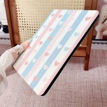 1 chiếc ốp lưng máy tính bảng họa tiết sọc pastel và trái tim, có khe cắm bút, chân đế từ tính đa góc, tự động bật/tắt màn hình, tương thích với iPad Pro/Air, , Pad 5/6/29, Oppo Pad, Matepad, Vivo Pad, Honor Pad, Xiaoxin Pad - Nhiều màu - Xem 6