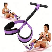 1 dây kháng lực chống trượt có thể điều chỉnh, chất liệu cao su dày, bàn đạp chân, dụng cụ tập thể dục, dụng cụ tập cơ bụng bằng mút mềm, dụng cụ tập yoga tại nhà dành cho nam và nữ. - Nhiều màu - Xem 15