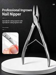 2件/1件 不鏽鋼專業修腳趾甲套組，適用於厚甲，含嵌甲剪與嵌甲挑起器 - 多色 - 查看 2