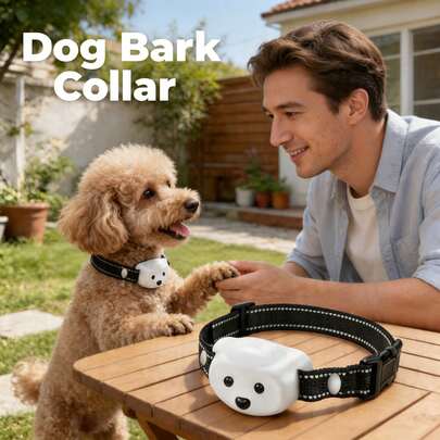Dog Bark Collar, Pet Anti Barking Training Collar With Beep/Vibration/Shock Modes, Automatic Bark Stopper For Small Medium Large Dogs, Stop Excessive Barking For Home & Outdoor, Perfect Pet Gift For Dog Owners On Holidays