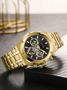 Gale Men's Gold Chronograph Watch - Premium Men's Gift GW0260G2 - Gold - View 2