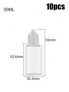 纖細滴管瓶 5ml/10ml/15ml/20ml/30ml/50ml 空可擠壓眼藥水瓶，空可擠壓眼藥水瓶，寵物可擠壓液體滴管瓶蓋，適合返校與旅行，便攜輕巧 - 旅行配件，便攜旅行瓶，尖頭凝膠瓶可擠壓滴管瓶透明塑料瓶，紋身用品，適用於液體墨水油畫藝術與手工藝透明，旅行配件，旅行必需品 - 彩色 - 查看 21