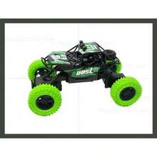 Coche de carreras RC para niños, coche todoterreno con Control remoto con luces LED coloridas, neumáticos de goma, regalos para niños, juguetes para jugar al aire libre - Azul 1B - Ver 8
