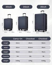 Luggage Sets - Navy Blue - View 3