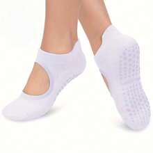 3/5 paires de chaussettes de yoga antidérapantes, chaussettes de maintien pour le pilates, la barre, le ballet et l'entraînement - Multicolore - Voir 5