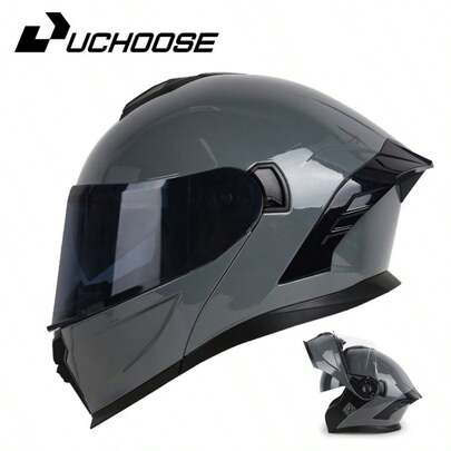 Casco de motocicleta de cara completa certificado DOT, casco de de cobertura completa para conducción, adecuado para todas las estaciones