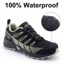 Women's Waterproof Hiking Shoes Outdoor Sneakers Lightweight Non-Slip Trails Walking Shoes - Dark Grey - View 2
