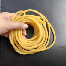 Easytoday Selang Karet Alami 0,3/0,5/1/2/3/4/5m, Elastisitas Tinggi, Diameter Dalam 2mm, Diameter Luar 5mm, Aksesoris yang Cocok untuk Berburu dan Menembak - Jahe - View 4