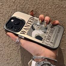 One Piece Crocodile Wanted Poster In-Mold Decoration Phone Case, Anime Print Phone Cover For IPhone 17/17 Pro/17 Pro Max/17 Air/16/15/14/13/12/11/X Series Iphone 17 Pro Max Case Iphone 17 Pro Case Iphone 17 Case Scratch-Resistant Fade-Proof The Girlfriend - Black - View 3