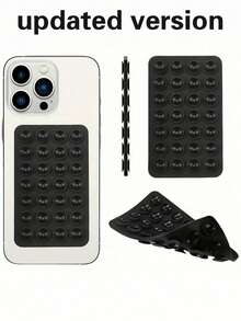 1 pieza Funda de teléfono con ventosa de silicona de doble cara, Soporte de teléfono con ventosa, Soporte de teléfono pegajoso Octobuddy, Adecuado para teléfonos, carteras, mini carteras y tarjeteros de mujeres - Multicolor - Ver 20