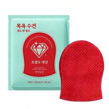 家居护理红钻洁肤膜，控油去角质沐浴巾，抛光清洁，保湿柔滑去角质浴巾 - 柑橘 - 查看 7