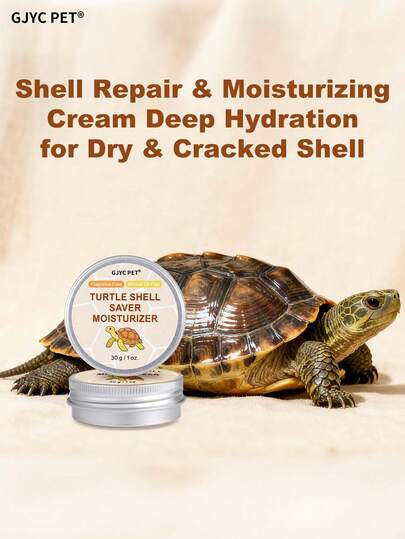 GJYC PET 1 Oz Turtle Shell Care Cream - Shell Care Conditioner, Moisturizer, Cleanser And Protective Wax