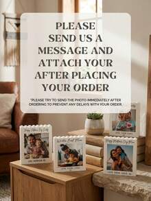 1pc Personalised Mother's Day Building Block Photo Gift | Mummy Gift | Mum Birthday | Unique Photo Present For Mama - Multicolor - View 3