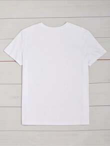 Women's T-Shirt With A Mystical Creature Print, Horse And Dragon, Short Sleeves - X - White - View 3