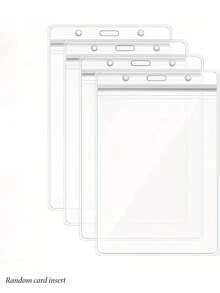 Durable Anti-Lost Passport Holder, Enlarged Transparent ID Card Case, Student Passport Cover, Waterproof PVC Clear Soft Card Holder, Exhibition Badge Holder, Work ID Holder, Student Card Case - Multicolor - View 6