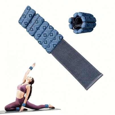 2lbs Adjustable Ankle Weights Set, Suitable For Men And Women, Can Be Worn On Arms And Legs, Ideal For Pilates, Running, Walking, Workout And Yoga