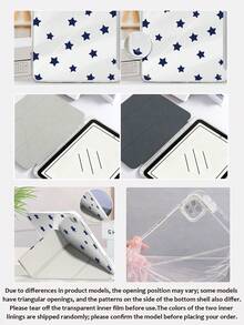 Ayotu Ốp lưng máy tính bảng Blue Star tương thích với iPad Air 8 (M4) 2026 (11/13 inch), Air 11 inch M3 2025 / M2 2024, Air thế hệ thứ 5 2022, (A16) 11 inch thế hệ thứ 11 2025, tương thích với Samsung Galaxy Tab, Kindle Paperwhite thế hệ thứ 12 2024, mặt lưng trong suốt, họa tiết thời trang, chức năng tự động tắt/mở màn hình, bảo vệ bằng túi khí, thích hợp làm quà tặng và sử dụng trong văn phòng. - Nhiều màu - Xem 7