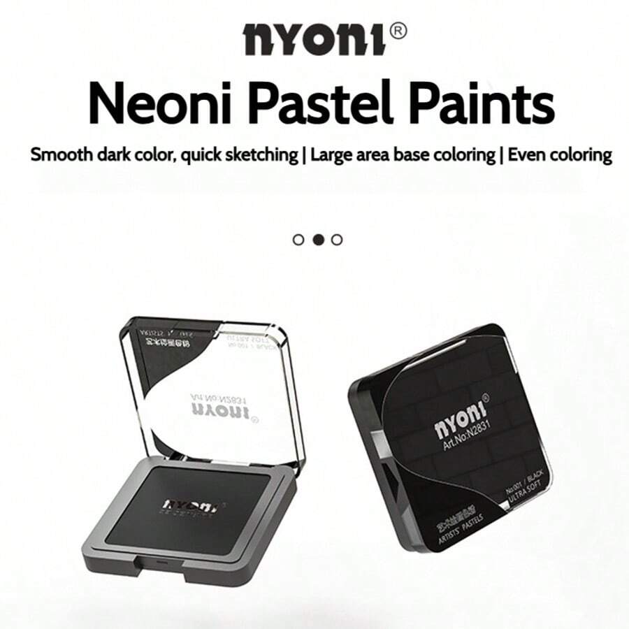 1pc Nyoni Ultra-Fine Charcoal Powder, Professional Sketching Use, Smooth Texture, Lightweight Multi-Functional Shading Powder, Suitable For Use With Blending Stumps And Sponges, Create Natural Soft Shadows And Highlights, Artist Painting Back To School Art Supplies