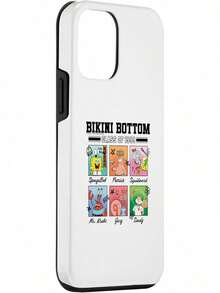 SpongeBob SquarePants Estuche de  Squarepants-BknBottom para Phone 17 Pro Max, 17 Air, 16, 15, 14, 13, 12, 11 - iPhone 12 mini - Ver 4