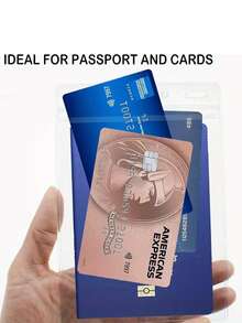 Durable Anti-Lost Passport Holder, Enlarged Transparent ID Card Case, Student Passport Cover, Waterproof PVC Clear Soft Card Holder, Exhibition Badge Holder, Work ID Holder, Student Card Case - Multicolor - View 2