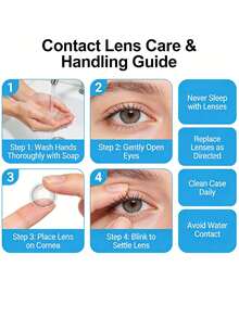 3D Contact Lens Case Set Is Suitable For 6 Months Of Wear And Is Perfect For Vacations, Everyday Outdoor Activities, And Holiday Gifts. It Can Be Used For Eye Makeup, Cosplay, Holiday Costumes, Halloween Costumes, Role-Playing Games, Etc. - Nhiều màu - Xem 10