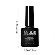 GMUME 6色套装 071 073 074 075 076 077 专业UV LED可卸甲油胶套装 星空银河极光闪粉亮片暗黑迪斯科冬季系列 圣诞节新年万圣节派对闪耀造型 7.5毫升/0.26液盎司 正装美甲 - 黑與白 - 查看 10