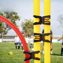 3pcs Adjustable PE Plastic Sign Clamps - Suitable For Soccer Goal Posts, Sports Field Markers, Sports Equipment Organization - Multicolor - View 1