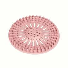 Easy To Install & Clean Hair Catcher, Flexible & Durable Silicone Drain Cover, Anti-Clogging Hair Stopper For Bathroom Bathtub, Washbasin & Kitchen Sink - 彩色 - 查看 7