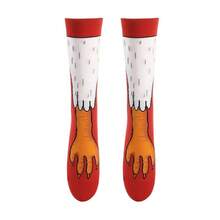 1/5/10 Pairs Unisex Breathable Absorbent Casual Socks With Cute Cartoon Animal Foot Patterns - Multicolor - View 13