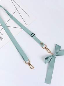 100pcs/50pcs/10pcs/1pc Customizable Solid Color Minimalist INS Style Fabric, High Quality Double-Headed Detachable Adjustable Ribbon Bow Tie Lanyard, Suitable For Phone, Camera, Cup, Bag Strap, Hanging Decoration - Color Mixing - View 16