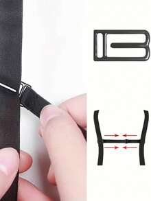 3pcs Adjustable Non-Slip Elastic Bra Strap Clips, Suitable For Sports Bras - Multicolor - View 7