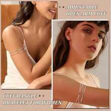 6pcs Geometric Metal Punk Hollow Multi-Layer Fashion Exaggerated Bangle Bracelet Set Women - Main Image Style - View 3
