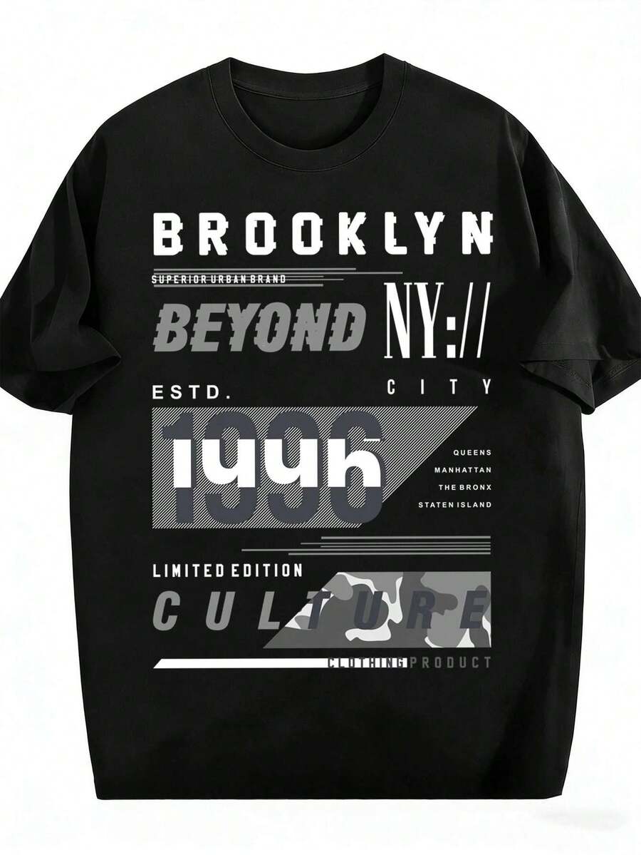 T-shirts pour hommes - Noir - Voir 1