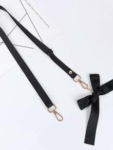 100pcs/50pcs/10pcs/1pc Customizable Solid Color Minimalist INS Style Fabric, High Quality Double-Headed Detachable Adjustable Ribbon Bow Tie Lanyard, Suitable For Phone, Camera, Cup, Bag Strap, Hanging Decoration - Color Mixing - View 11