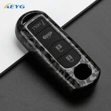 适用于2 3 5 6 BL BM GJ Atenza Axela Demio CX-3 CX3 CX-5 CX5 CX7 CX-9 CX8的ABS碳纤维汽车钥匙壳保护套钥匙扣 - 馬自達A款 - 查看 10