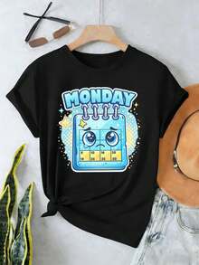 Women T-Shirts - Black - View 2