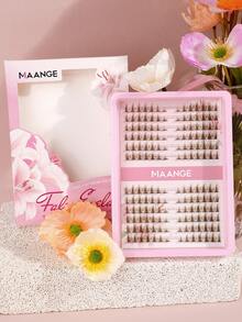 MAANGE 168片CC卷翘棕色猫眼假睫毛，DIY加长交叉猫眼狐狸眼假睫毛簇，卡通尖尾仙女睫毛嫁接，狐狸睫毛簇嫁接，猫眼假睫毛，自然睫毛嫁接，睫毛嫁接工具，假睫毛，簇状假睫毛，母亲节礼物，女士礼物，母亲节礼物 - CC - 查看 3
