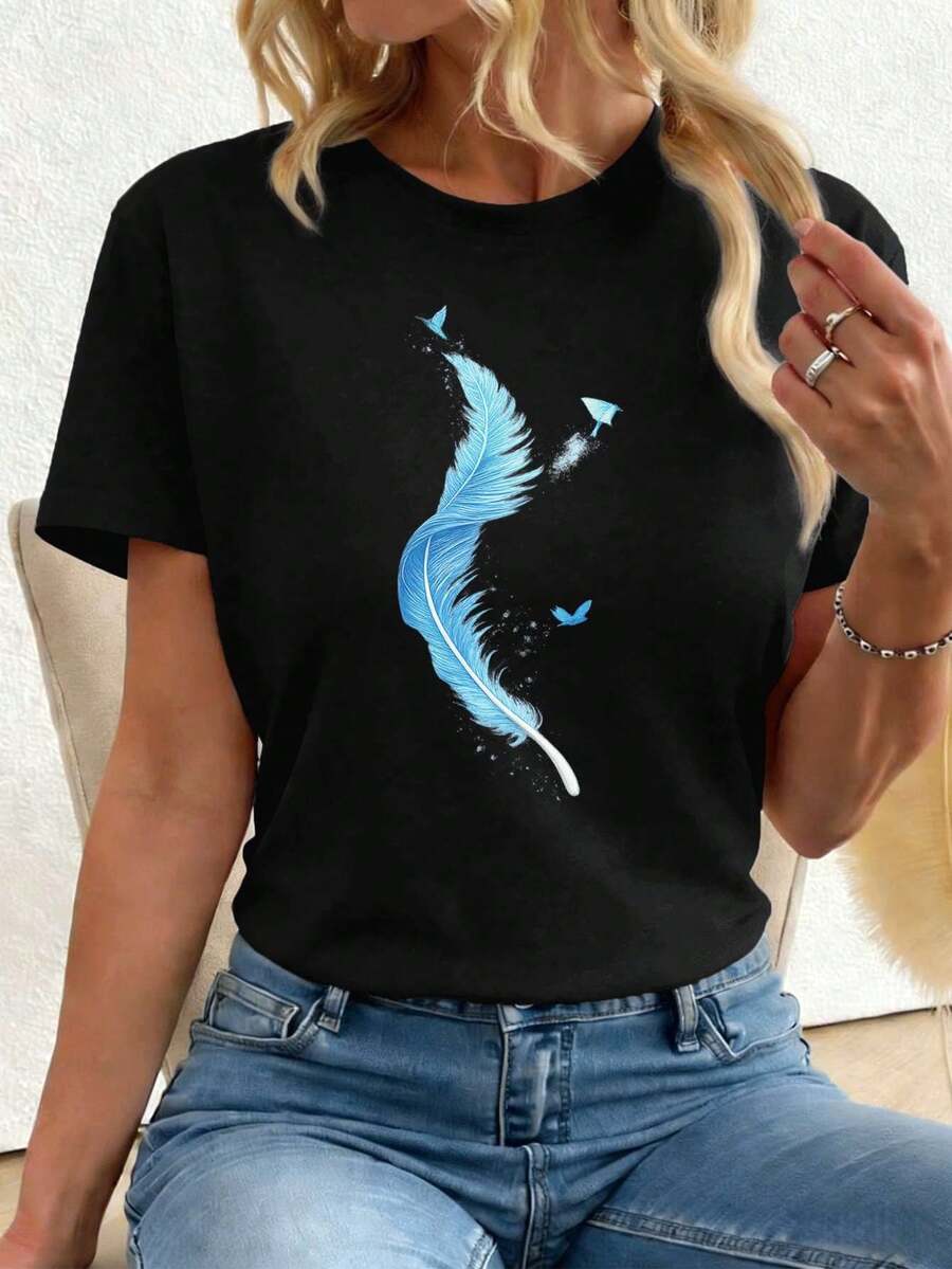 Women T-Shirts - Black - View 1