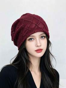 1pc Multicolor Women's Shiny Bohemian Rayon Lace Patchwork Hat, Stretchy Breathable Lace For Social Events, Home Gatherings, Summer - A - View 6