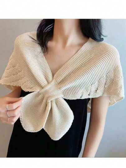 1 chiếc khăn choàng phòng điều hòa dành cho nữ, bảo vệ vai và cổ, áo khoác cardigan dệt kim kiểu mới cho sườn xám, thời trang và thanh lịch, mỏng nhẹ cho mùa hè, hoàn hảo để phối với váy, vật dụng cần thiết khi đi du lịch, nghỉ lễ.