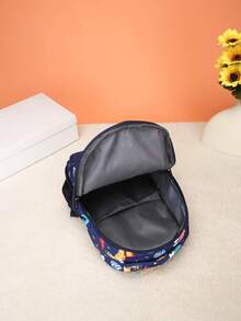 1pc Cartoon Dinosaur Pattern Backpack, Unique Design Suitable For Various Occasions, Multifunctional And Easy To Use, Suitable For Outdoor Activities, Recreation, Commuting, A Perfect Gift For Teenagers - Cosmic Red Dinosaur Blue - View 6