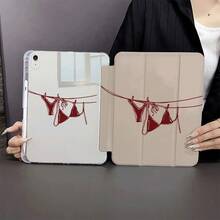 1 bao đựng máy tính bảng màu đỏ in họa tiết đẹp mắt, phù hợp với iPad thế hệ thứ 10 10.9 inch 2022/Air 13 (M3 2025)/Air 11 (M3 2025), tương thích với máy tính bảng , Honor. - Nhiều màu - Xem 3