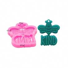 Bee Shape Silicone Mold, 3D Honeybee Candy Chocolate Mold For Baking, Soap Making, Garden Party Favors - Pink - View 13
