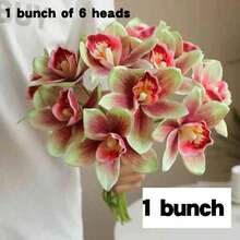 1pc/4pcs Set Artificial Orchid Potted Plants, Home Hotel Decor, Valentine's Day, Birthday, Graduation Gift, Home Decor, Back To School Supplies, Artificial Plants, Roses, Art, Flower Bouquet, Floral, Artificial Flowers, Dining Table Centerpiece, Flowers, Artificial Flowers For Decor, Wedding Decor, Wedding Flowers - Multicolor - View 11