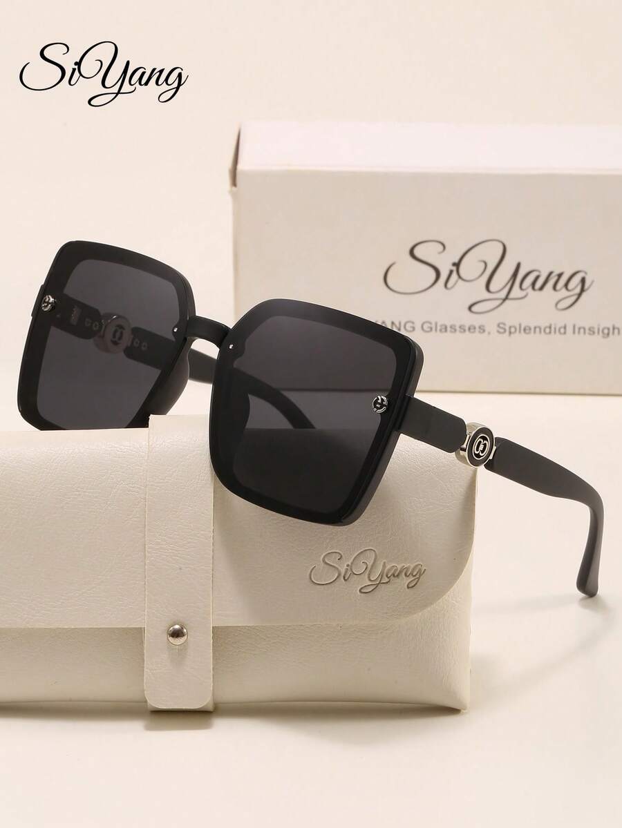 SIYANG Gafas de moda de marco cuadrado para mujer, gafas de protección solar de alta gama para conducir, viajar, fotografía, estilo de moda